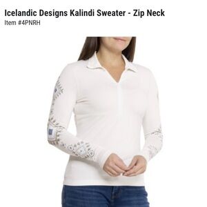 Icelandic Designs zip-up pullover EUC